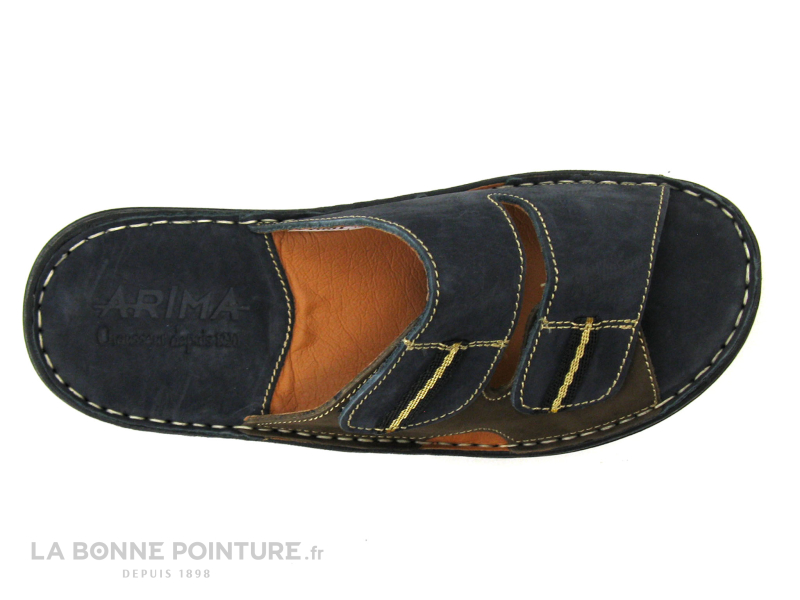 Achat chaussures Arima Homme Mule Sabot et Tong, vente Arima DAVIS - Marron - Jeans - Mule reglable Homme