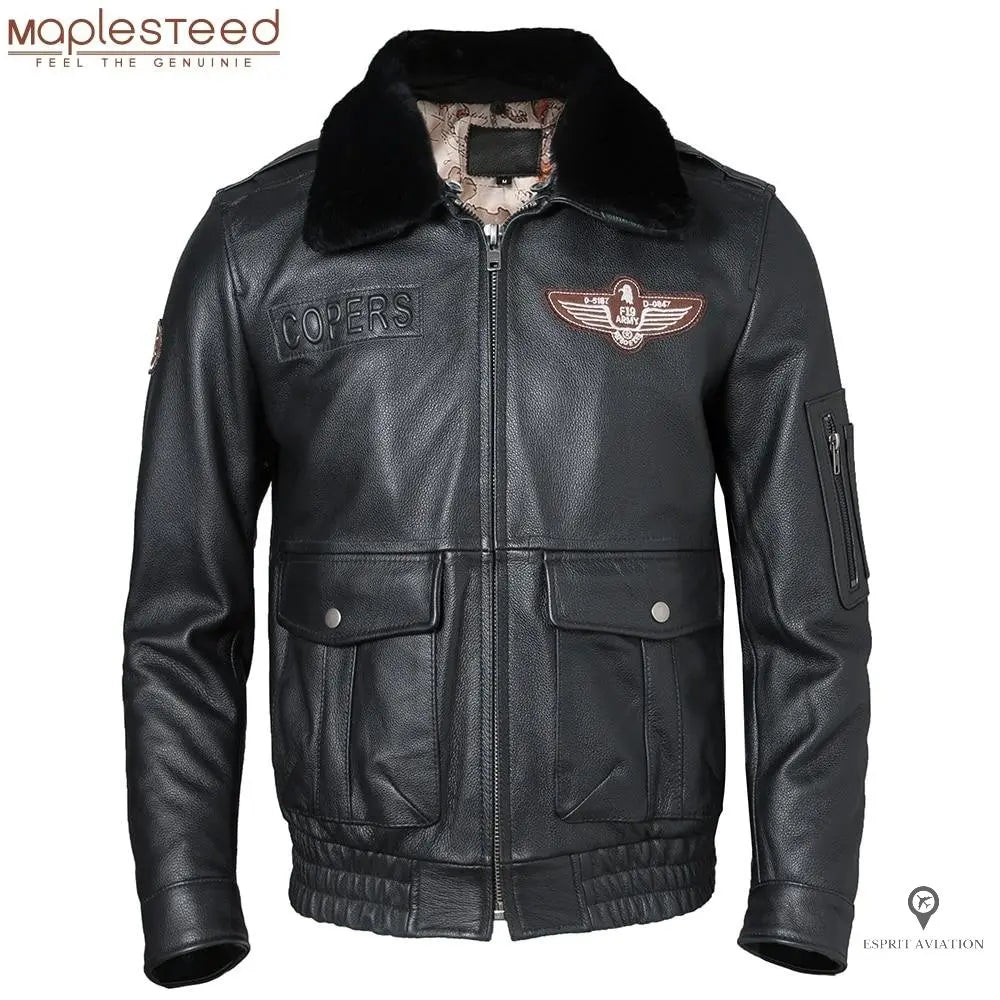 Blouson Aviateur Homme Cuir Vachette