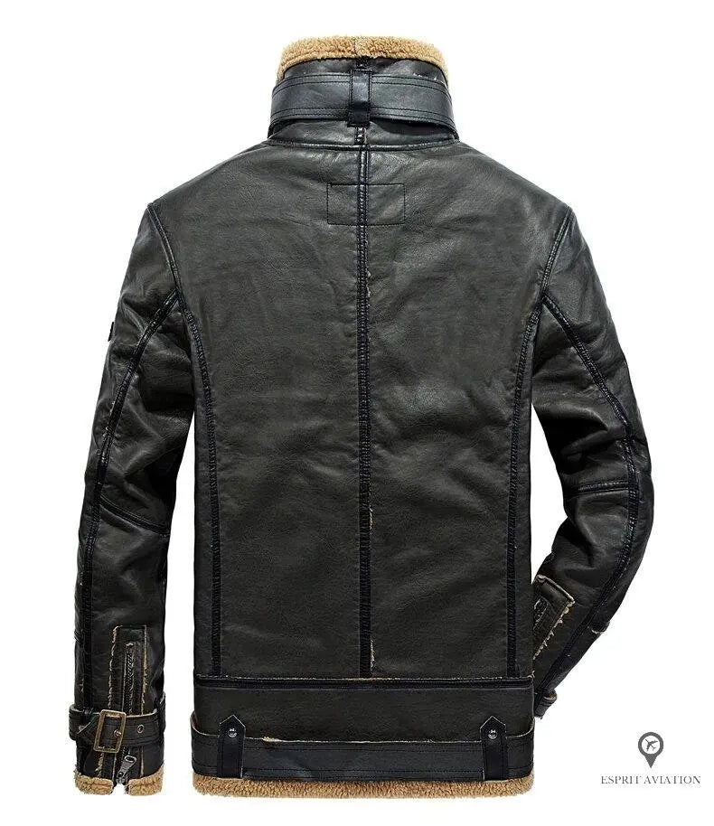 Blouson Aviateur Homme Noir Hiver