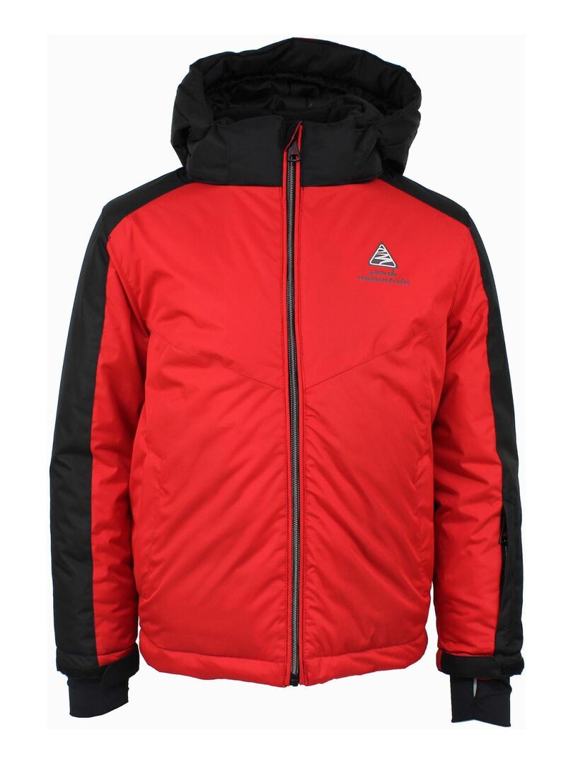 Blouson de ski garçon EGEE - PEAK MOUNTAIN - Rouge