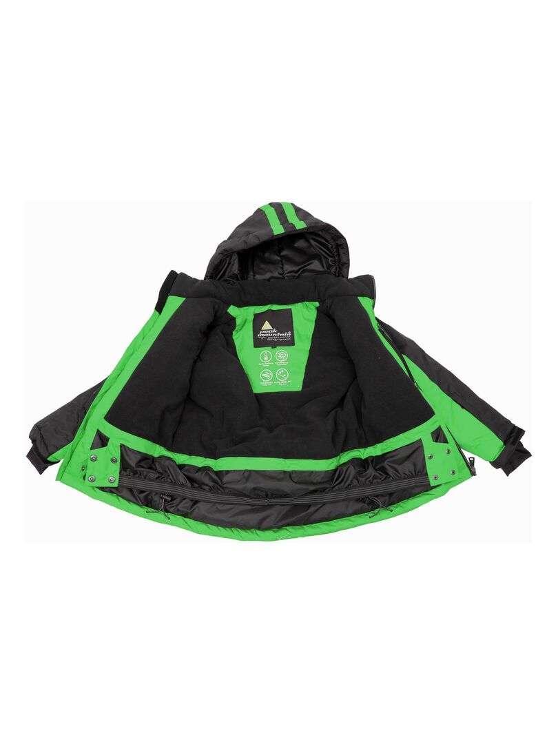 Blouson de ski garçon EGEE - PEAK MOUNTAIN - Vert