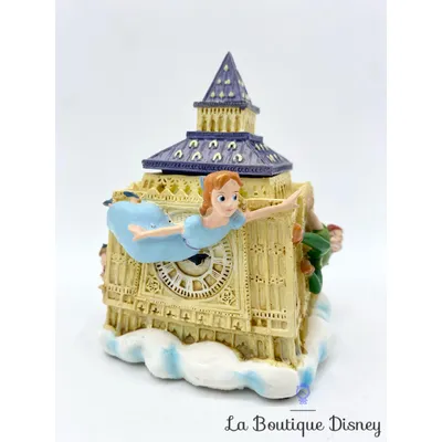 Boite résine Peter Pan Disney vintage Big Ben Wendy Jean Michel