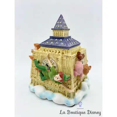 Boite résine Peter Pan Disney vintage Big Ben Wendy Jean Michel