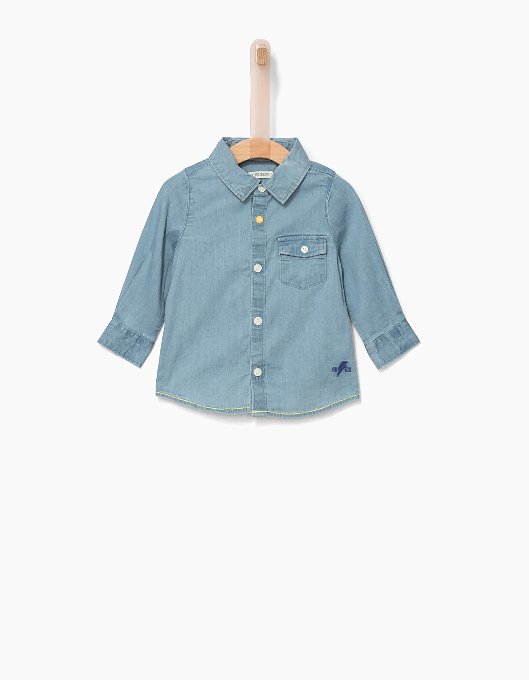 Chemise faded blue esprit jean bébé garçon 