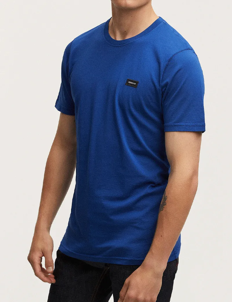 Denham - T-Shirt Manches Courtes Logo Cœur Bleu Marine