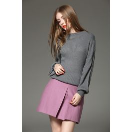 Ensemble pullover knitwear et jupe pour femme tendance printemps