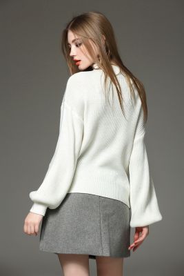 Ensemble pullover knitwear et jupe pour femme tendance printemps