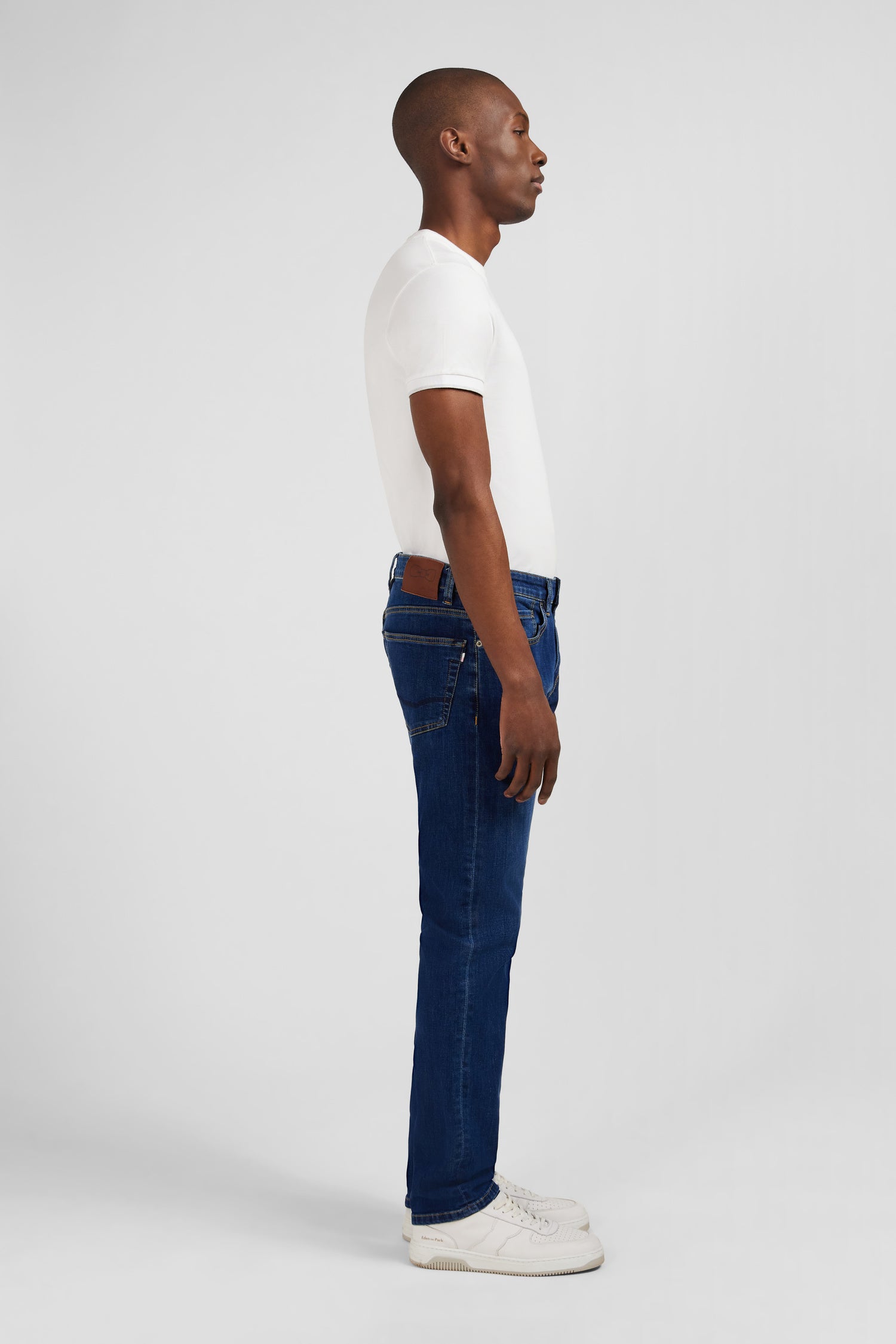 Jean brut en coton denim stretch coupe Regular