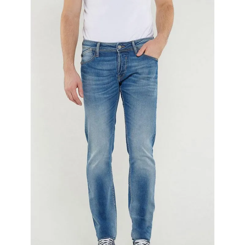 Jean slim ajusté 700/11 basic bleu homme - Le Temps Des Cerises | wimod