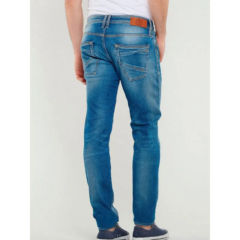 Jean slim ajusté 700/11 basic bleu homme - Le Temps Des Cerises | wimod