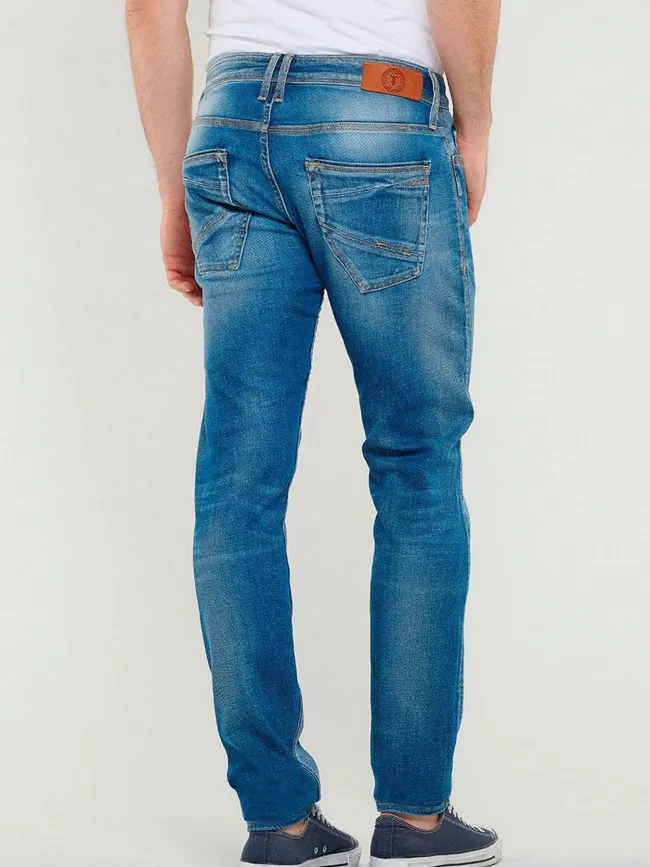 Jean slim ajusté 700/11 basic bleu homme - Le Temps Des Cerises | wimod