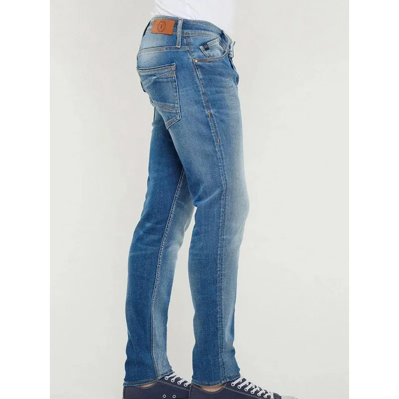 Jean slim ajusté 700/11 basic bleu homme - Le Temps Des Cerises | wimod