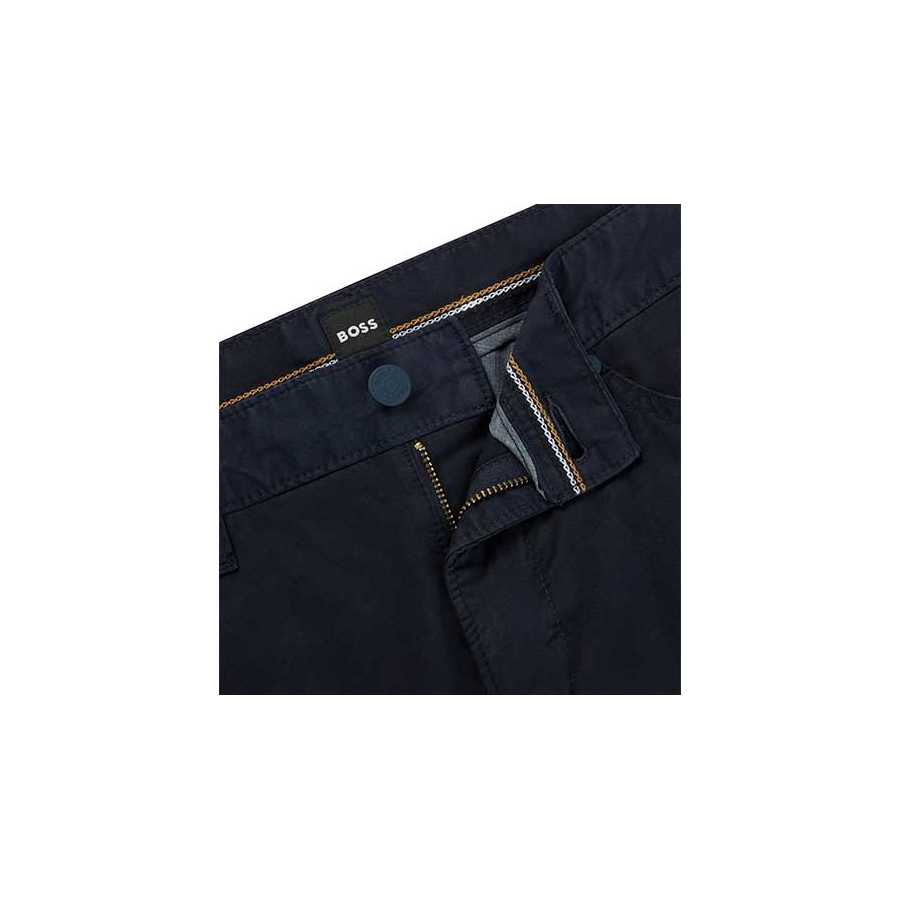 Jean Slim Fit Denim Stretch Satiné Bleu Foncé Boss Homme | Toulouse