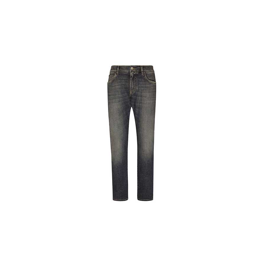 Jean Slim Stretch Bleu Clair Délavage D&G Homme | Toulouse