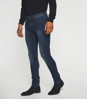 Jean super slim denim bleu foncé EFFET