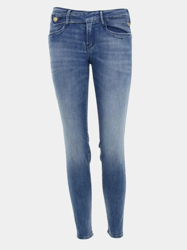 Jean taille mi-haute slim bleu femme - Le Temps Des Cerises | wimod