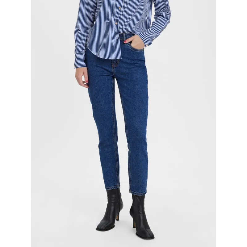 Jean taille mi-haute slim bleu femme - Le Temps Des Cerises | wimod