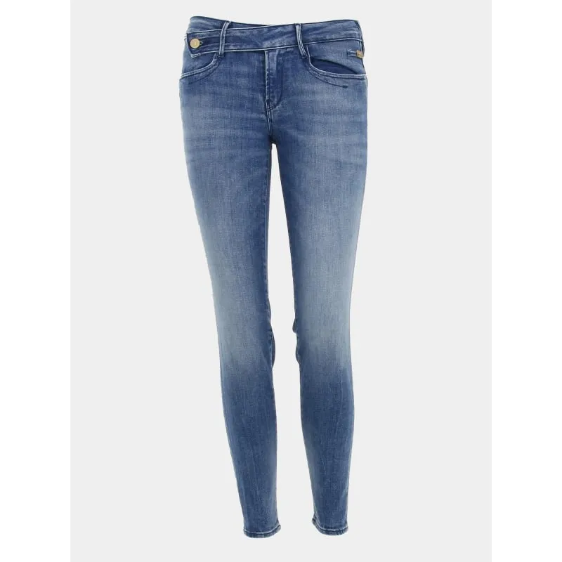 Jean taille mi-haute slim bleu femme - Le Temps Des Cerises | wimod