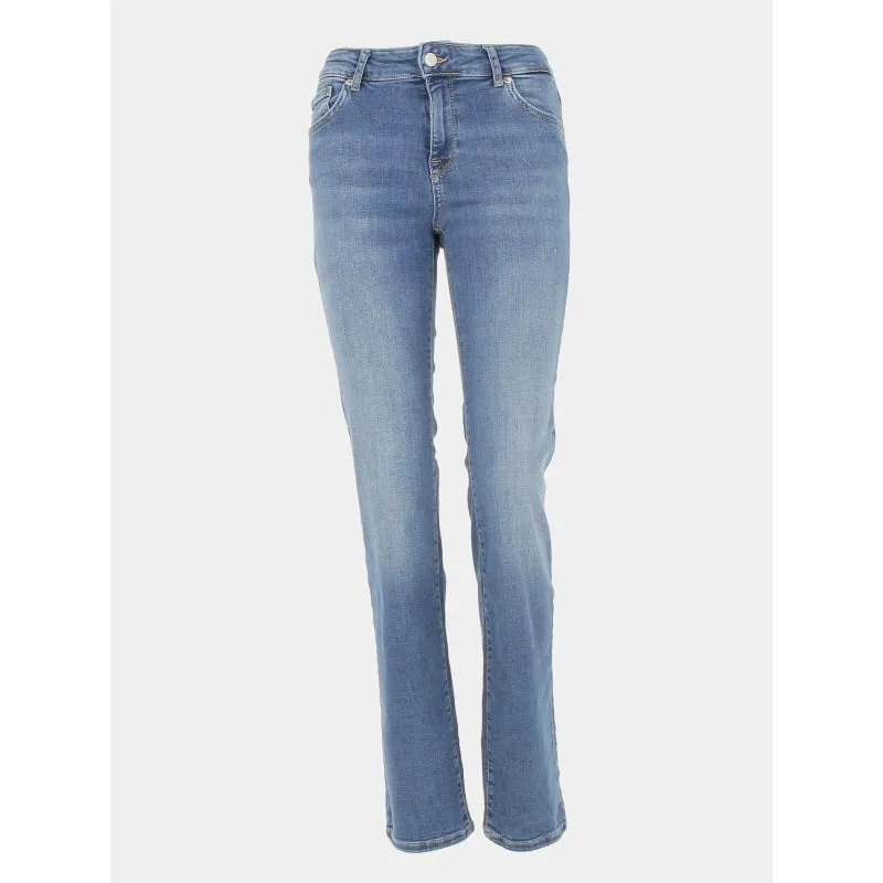 Jean taille mi-haute slim bleu femme - Le Temps Des Cerises | wimod