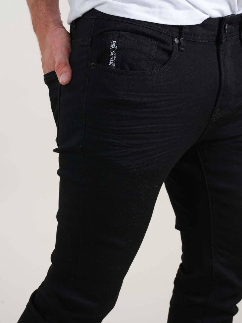 Jean taille standard pour homme 'Deeluxe' - Noir