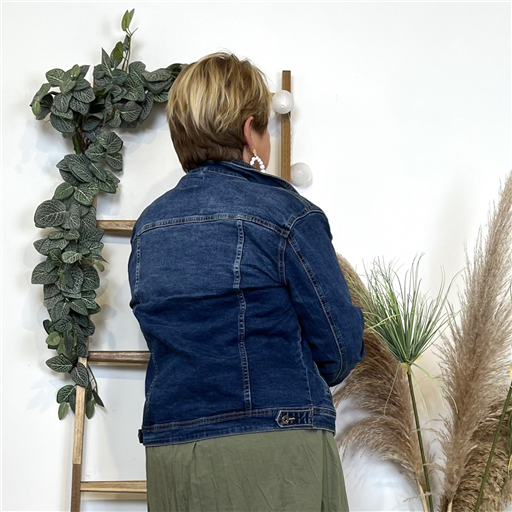 L203- Veste Jean Voggo (T42-T50) (denim foncé) - Bleu Clair