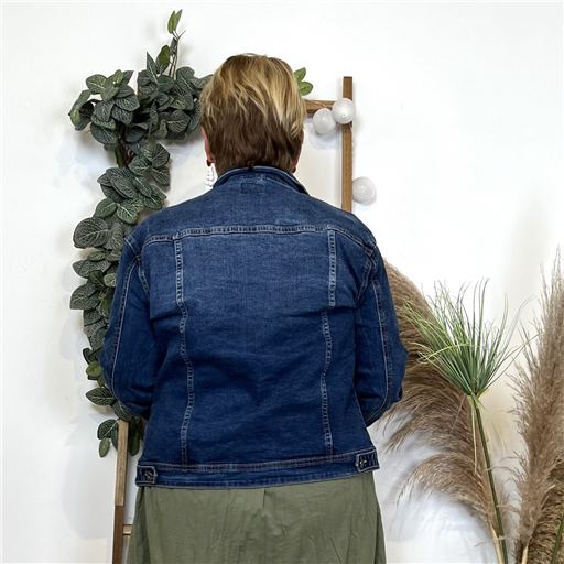 L203- Veste Jean Voggo (T42-T50) (denim foncé) - Bleu Clair