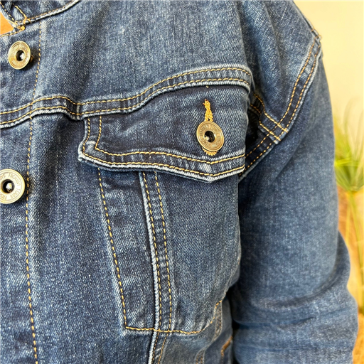 L203- Veste Jean Voggo (T42-T50) (denim foncé) - Bleu Clair