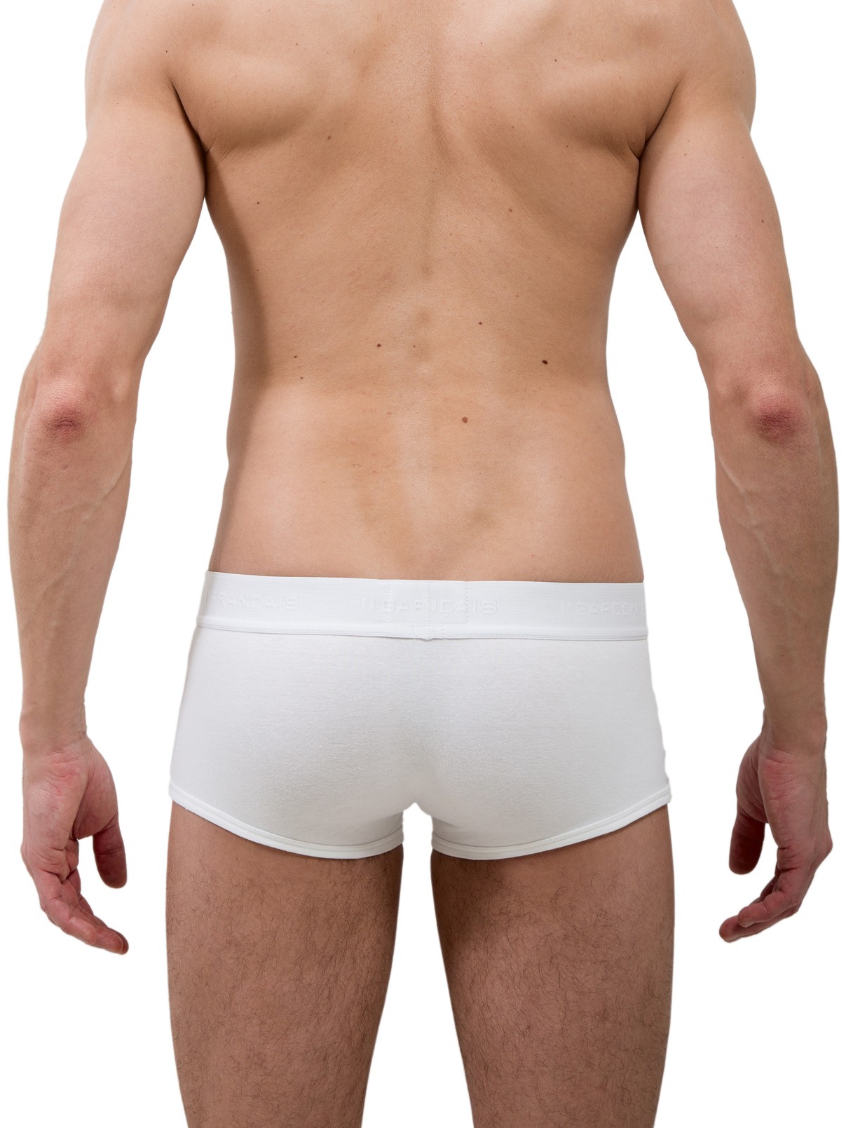 Le Boxer tout blanc - Garçon Français : vente shorty boxers homme G...