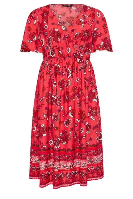 LIMITED COLLECTION - Robe Midaxi Rouge Floral