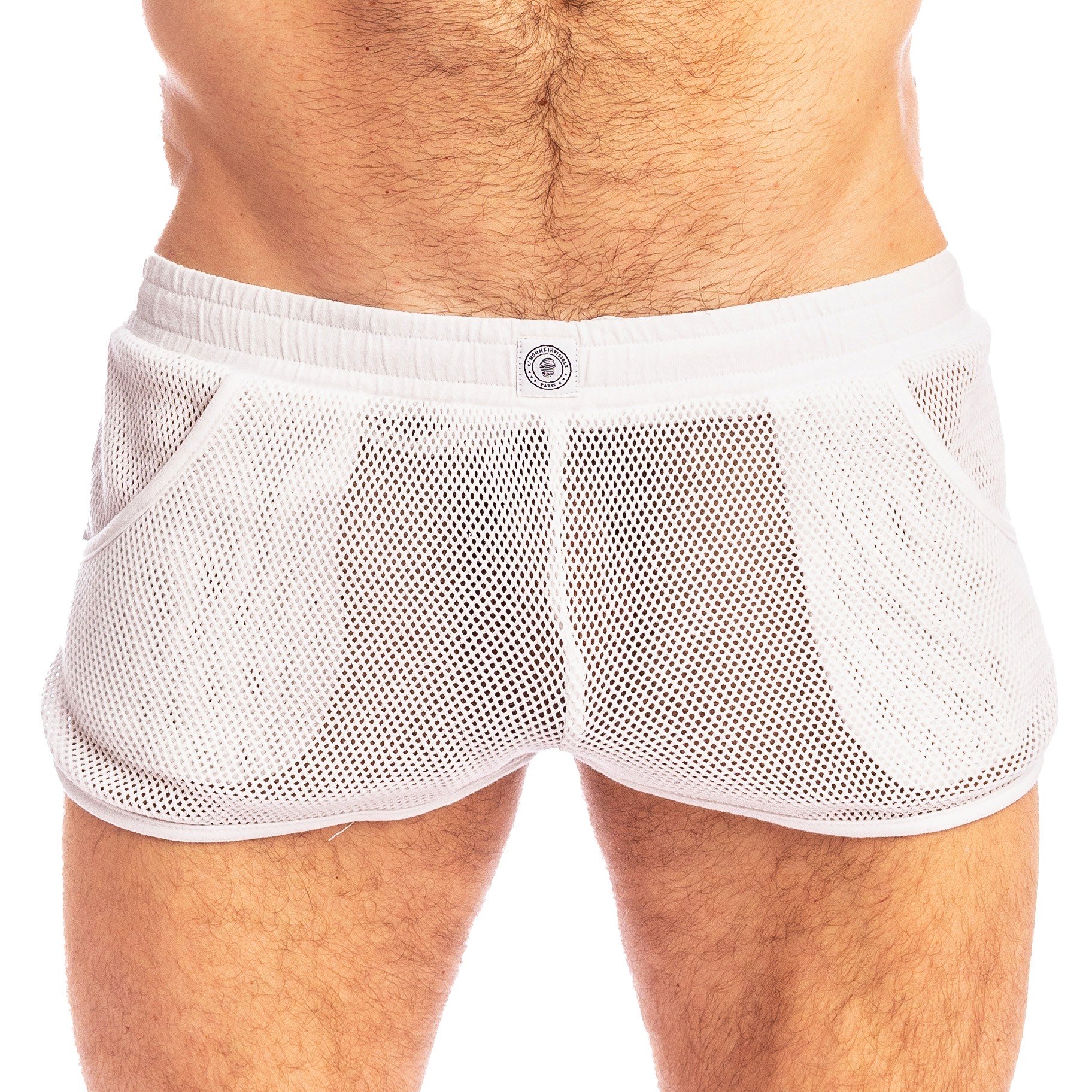 Madrague - Short Sport Blanc - L'Homme Invisible : vente short homm...