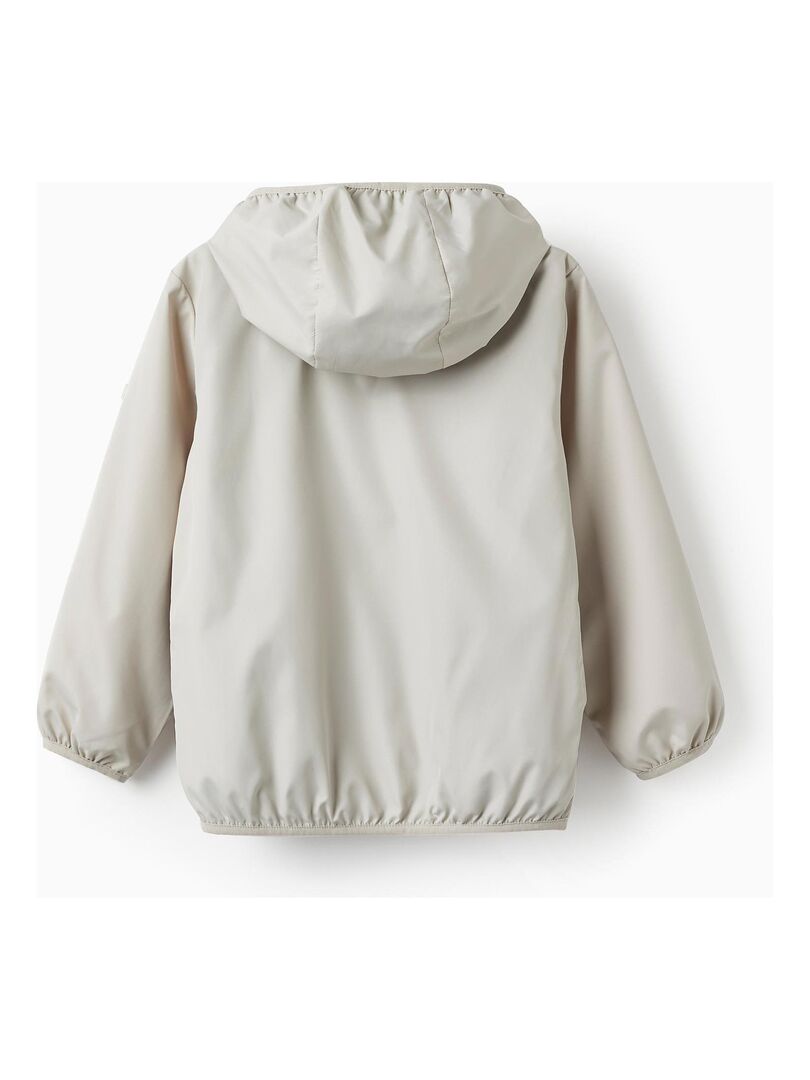 Manteau Coupe-Vent avec Capuche pour Garçon  NATURE TAKEOVER - Beige