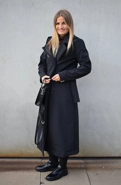 manteau M.ASCH-Be original Long Trench Coat - Black - women´s