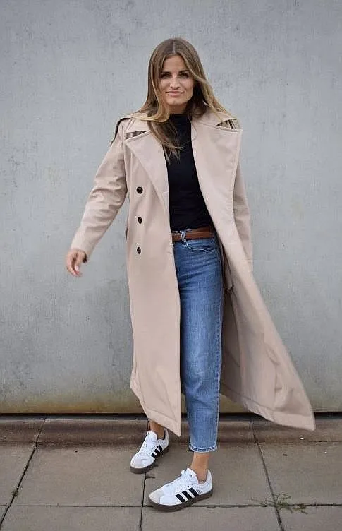 manteau M.ASCH-Be original Long Trench Coat - Cream - women´s