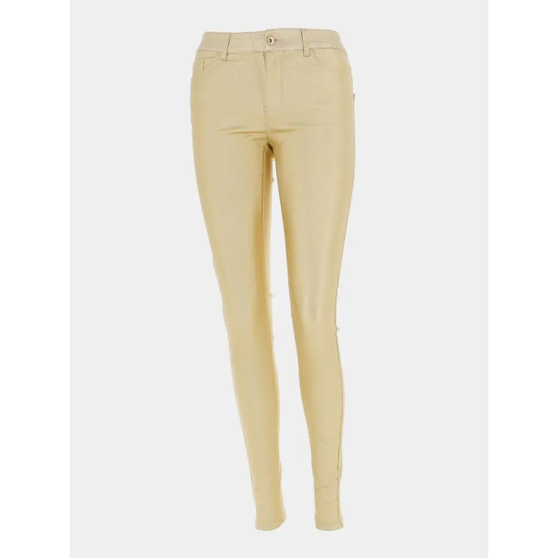 Pantalon slim enduit nico noir femme - Tiffosi | wimod