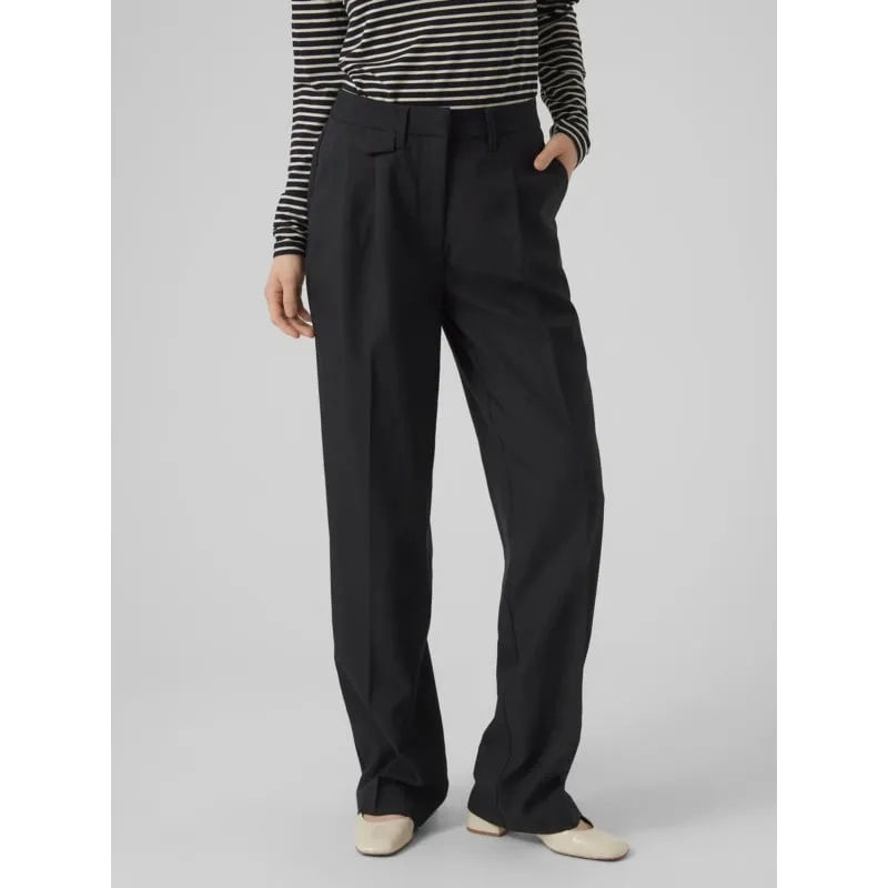 Pantalon slim enduit nico noir femme - Tiffosi | wimod