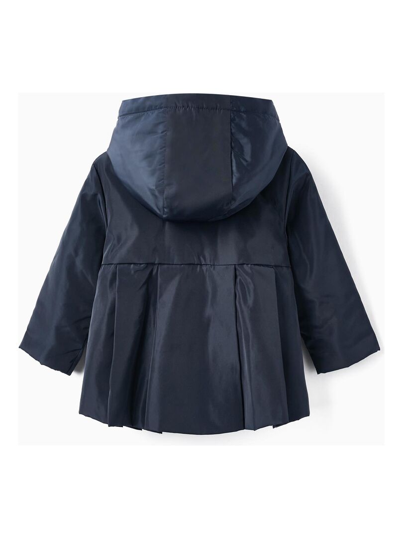 Parka à capuche maxi nature 'Zippy' - Bleu foncé