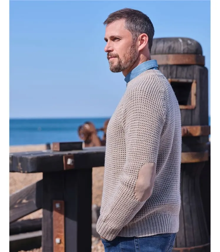 Pull à manches raglan - Homme - Pure Laine