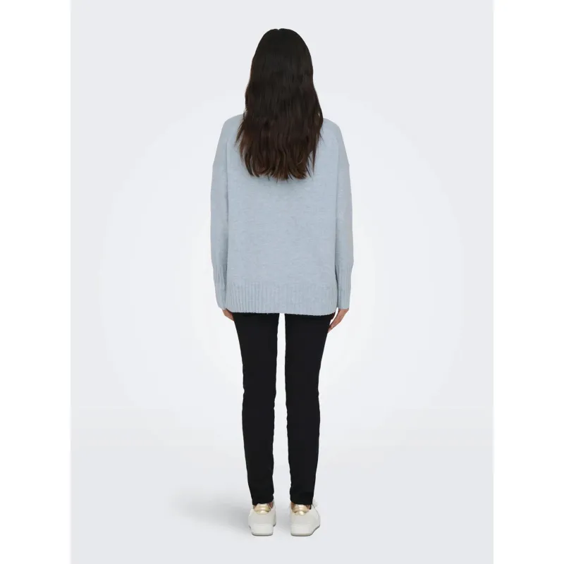 Pull col montant gabriel bleu clair femme - Only | wimod