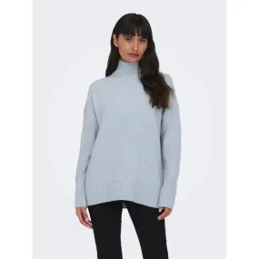 Pull col montant gabriel bleu clair femme - Only | wimod