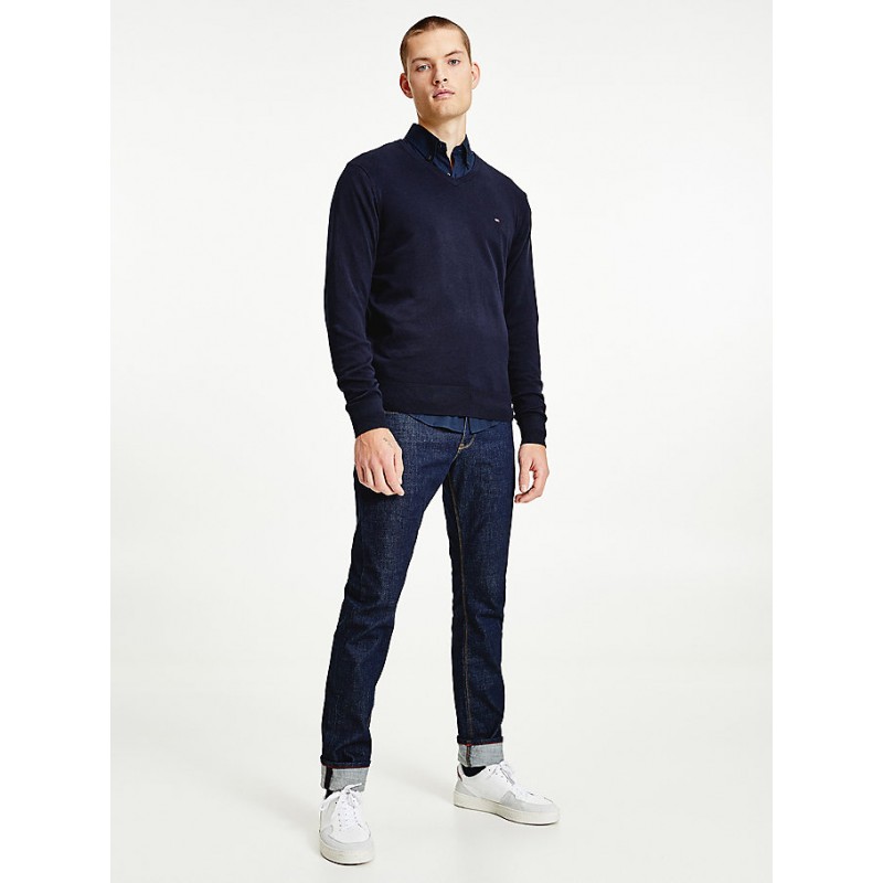 Pull Col V Homme Tommy Hilfiger CORE COTTON