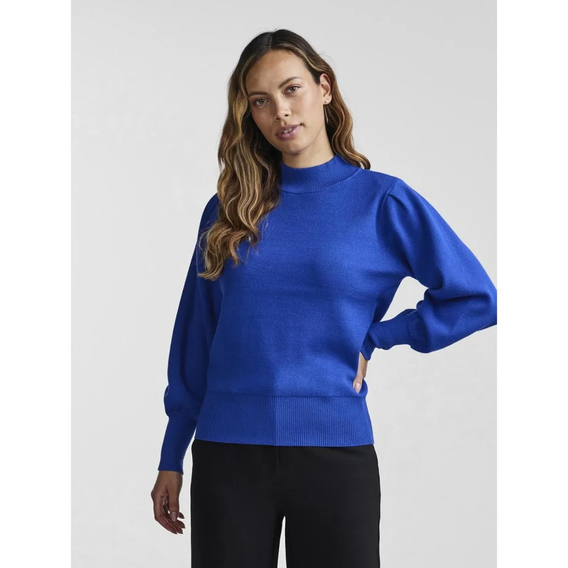 Pull en maille bleu Tara | 3 Suisses