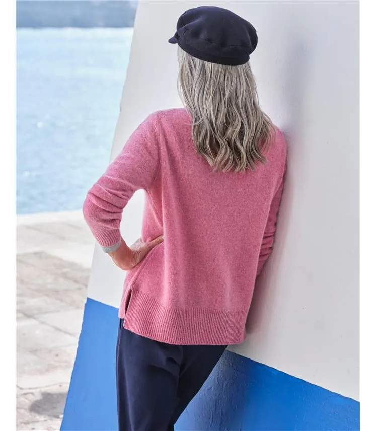 Pull Henley - Femme - Pure Laine d'agneau