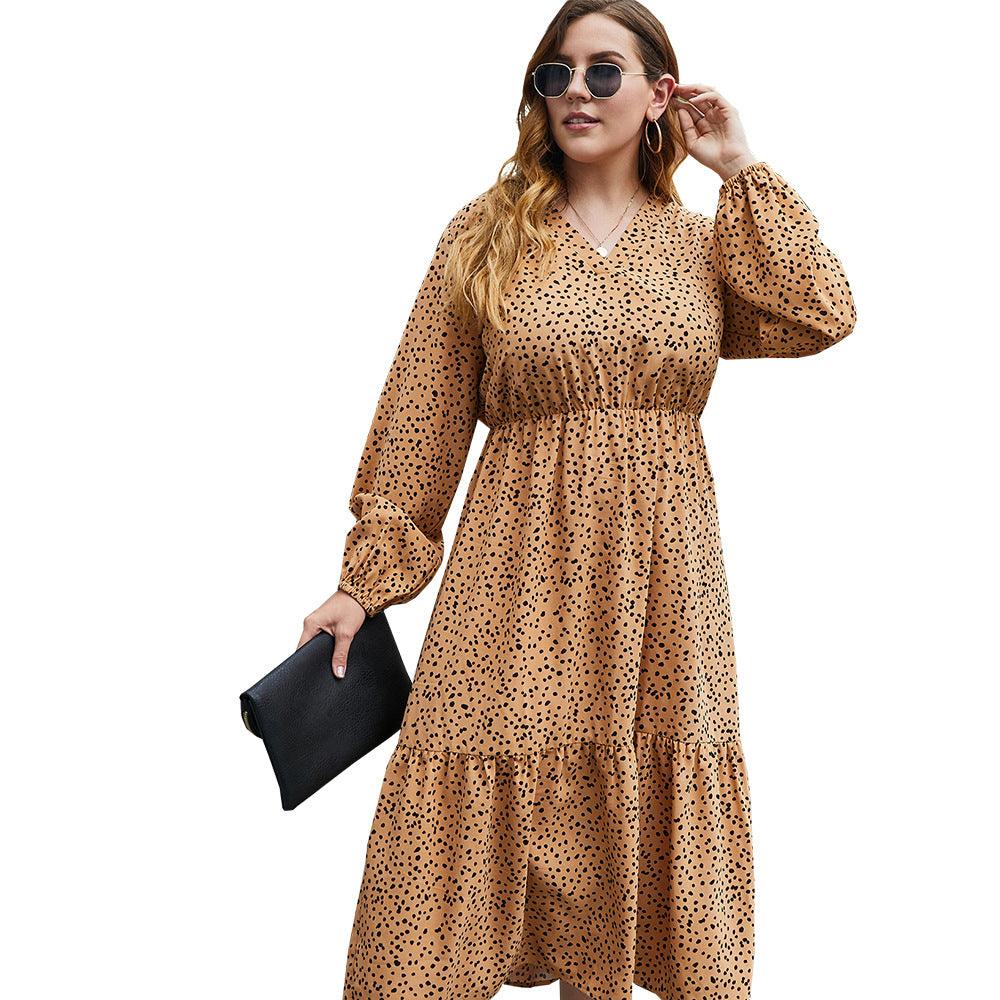 Robe Boho Grande Taille Léopard