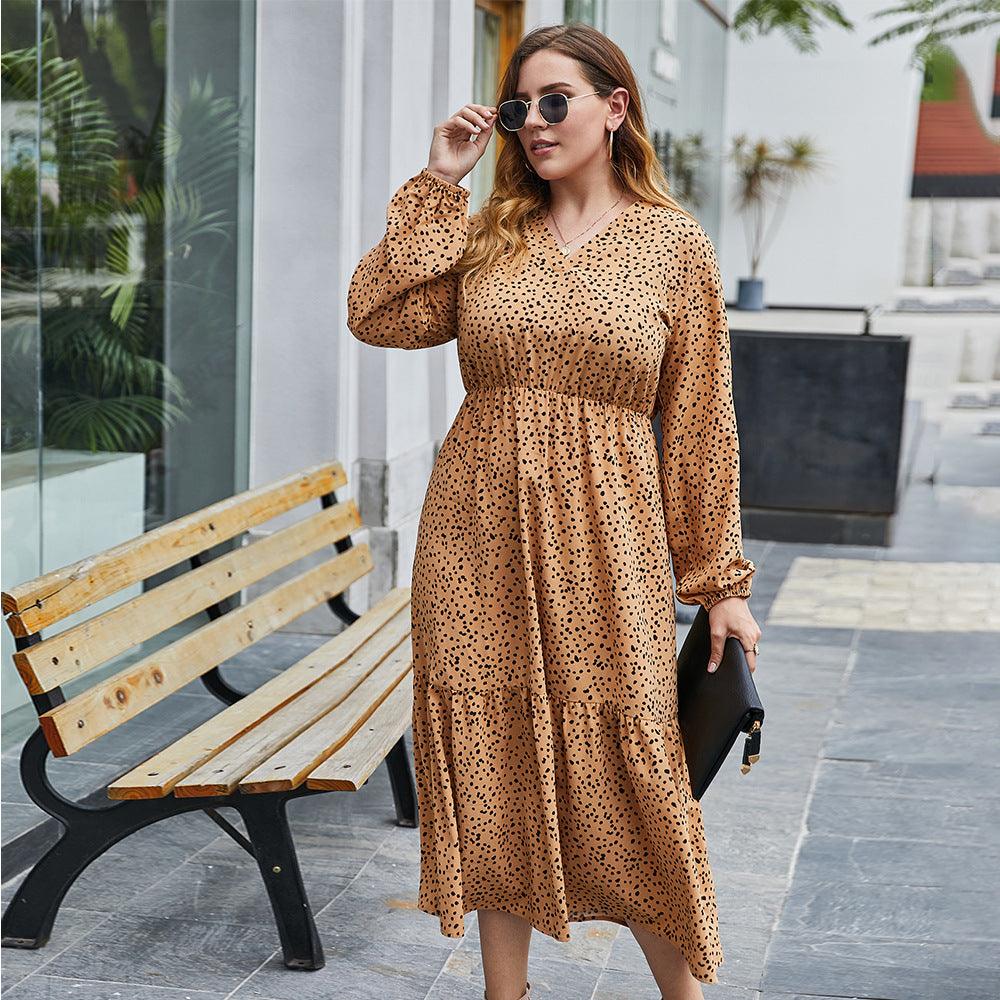 Robe Boho Grande Taille Léopard