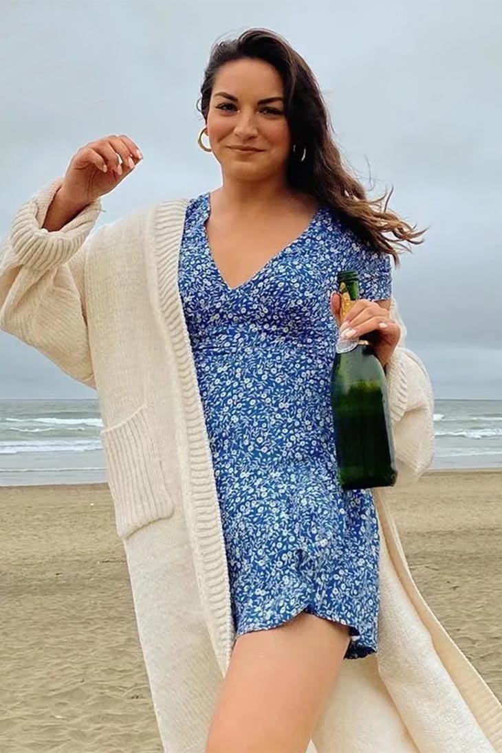 Robe Bohème Bleue Sexy - Ninon