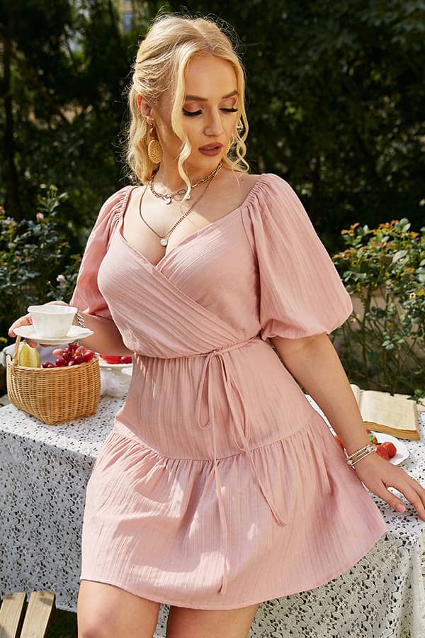 Robe Bohème Courte <br> Grande Taille