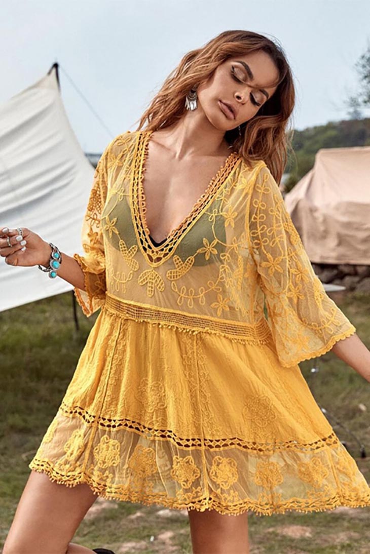 Robe Bohème Transparente - Anastasie