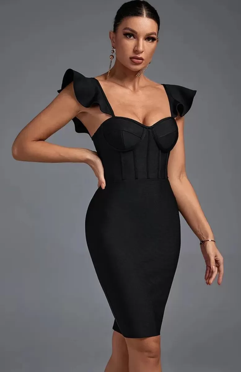 Robe Bustier Noir Courte