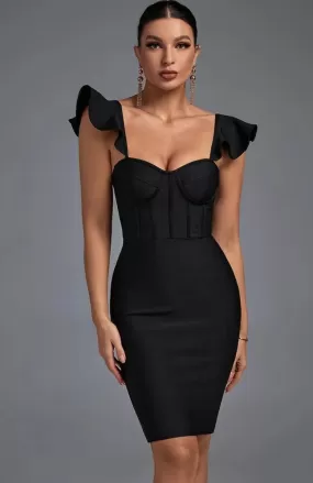 Robe Bustier Noir Courte