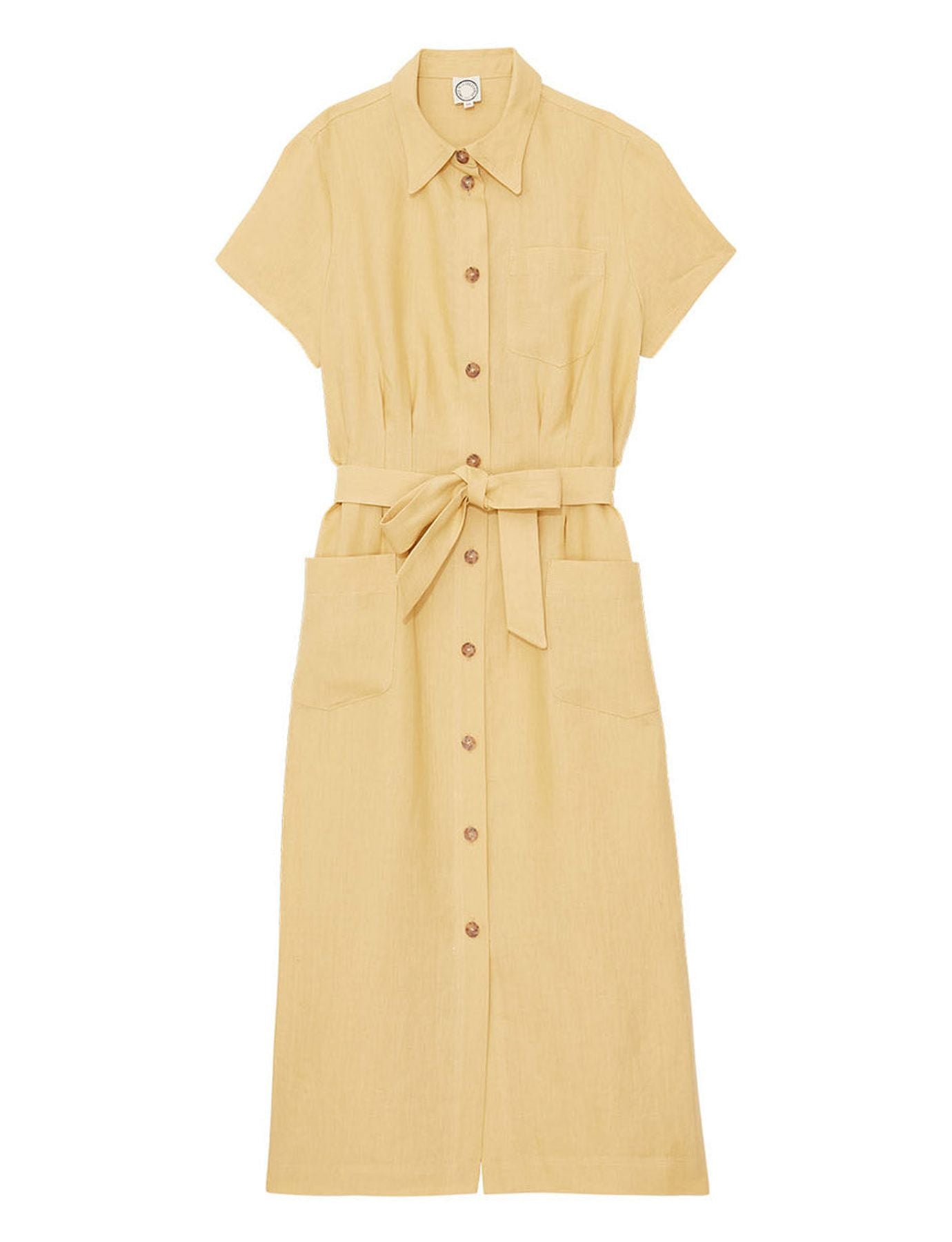 Robe chemise Ethel citron